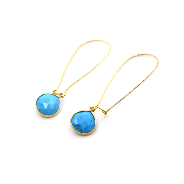 The Stone Sparkle Turquoise Earrings