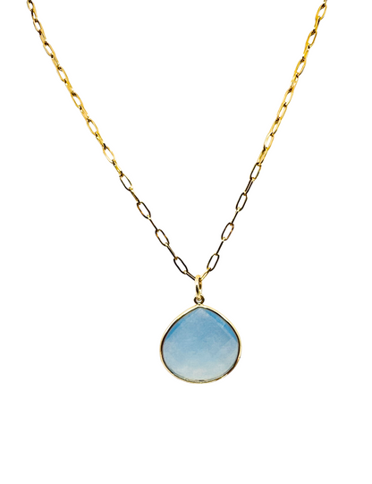The Teardrop Natural Large Stone Necklace