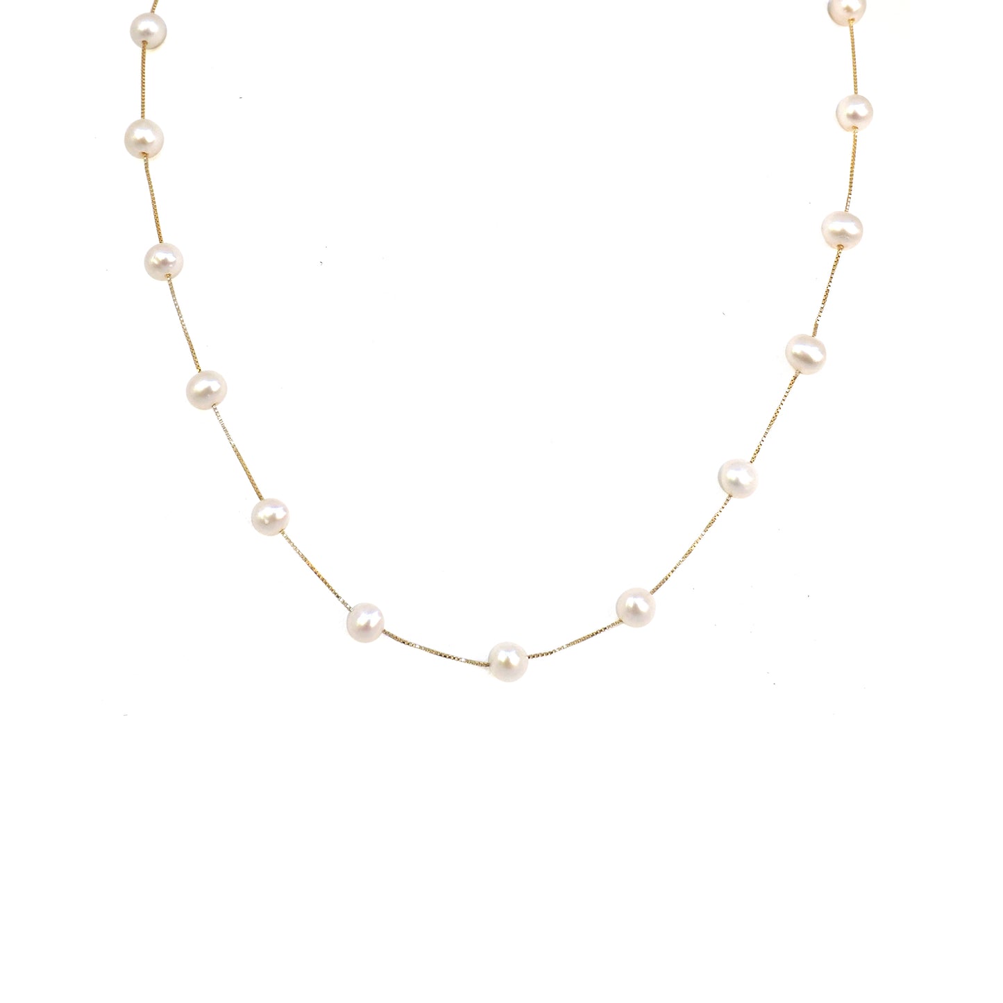 Whitney Pearl Necklace in 10K Gold & Pearl