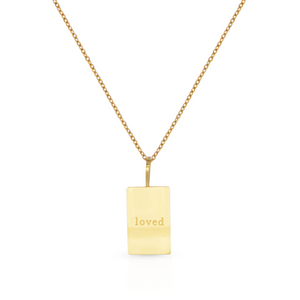 The Loved Tag Gold Necklace
