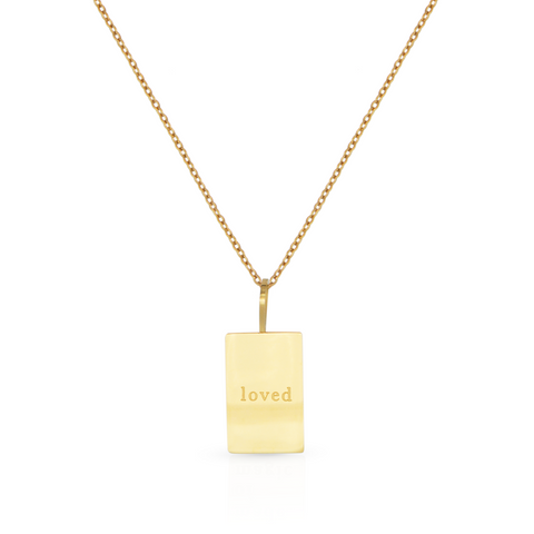 The Loved Tag Gold Necklace